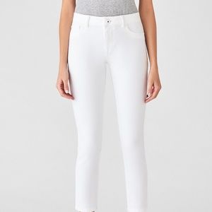 Florence Instasculpt Cropped DL 1961 White Jeans